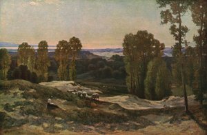 Un pastizal entre las dunas, Pas de Calais, Francia de Herbert Hughes Stanton