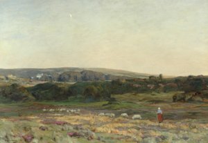 Crepúsculo vespertino, Studland, Dorset, 1904 de Herbert Hughes Stanton