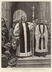 La Entonización del Nuevo Primado en la Catedral de Canterbury de Herbert Johnson