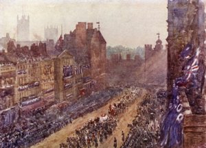 Funeral de la Reina Victoria, 2 de febrero de 1901 de Herbert Menzies (after) Marshall