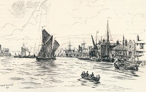 Desde el muelle de Limehouse, 1873, 1894 de Herbert Menzies Marshall