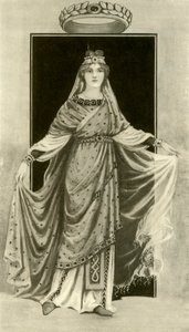Una dama noble del siglo VI, d.C., 1924 de Herbert Norris