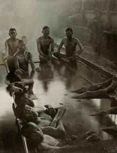 Un baño público en Kanawa, 1910 de Herbert Ponting