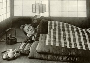 Hora de dormir en Japón, 1910 de Herbert Ponting