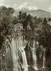Fuji y la Cascada Shira-Ito, 1910 de Herbert Ponting