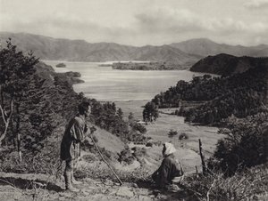 Japón en los Años 1920: Lago Kawaguchi de Herbert Ponting