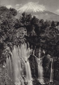 Japón en los años 1920: Cascada Shiraito de Herbert Ponting