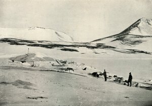 Meares y Demetri en Discovery Hut, 4 de noviembre de 1911, 1913 de Herbert Ponting