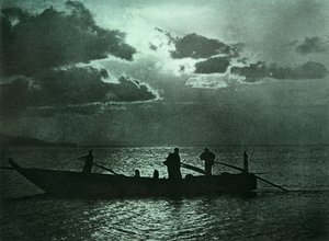Luz de luna en Shizu-Ura, 1910