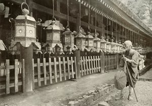 En una peregrinación a Nara, 1910 de Herbert Ponting