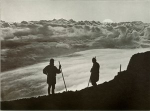 Atardecer desde la Cima del Fuji, 1910
