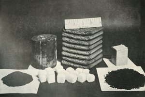 Ración de trineo del Partido Polar: pemmican, galletas, mantequilla, cacao, azúcar y té, 1911, 1913