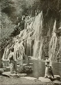 La Cascada de las Joyas Caídas en Yumoto, 1910 de Herbert Ponting