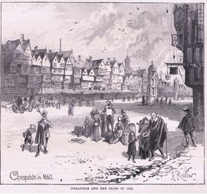 Cheapside, 1660 de Herbert Railton