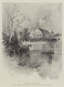 Kranichstein, cerca de Darmstadt, donde el Gran Duque y la Gran Duquesa de Hesse pasan su luna de miel de Herbert Railton