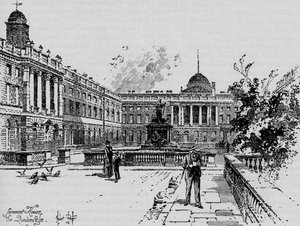 El cuadrángulo, Somerset House, c1890