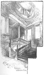 La escalera, Ashburnham House, 1890 de Herbert Railton