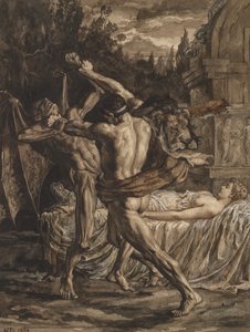 Hércules lucha con la Muerte por el alma de Alcestis
