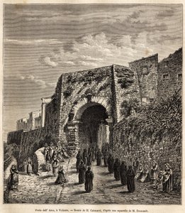 Una procesión religiosa en la Porta dell