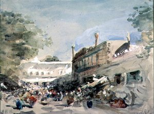 Escena callejera en Delhi de Hercules Brabazon Brabazon