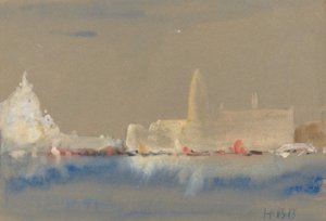 La Salute y el Palazzo Ducale desde el Bacino di San Marco de Hercules Brabazon Brabazon