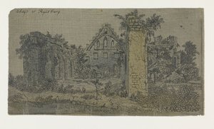 Ruinas de la abadía de Rijnsburg, versión pequeña Ruinas de la abadía de Rijnsburg desde el sur: versión pequeña de Hercules Segers