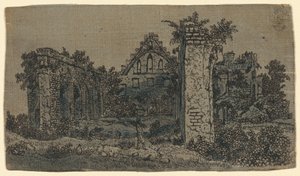 Ruinas de la Abadía de Rijnsburg: Versión pequeña de Hercules Seghers