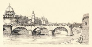 Trabajos en el antiguo Pont Notre-Dame, 1913-1915 de Herman Armour Webster
