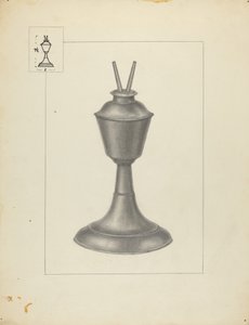 Lámpara de camfeno de Herman Bader