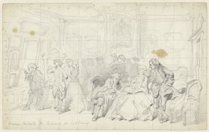 Contemplación del arte en una antigua casa holandesa
Cabinet de tableaux (título en el objeto) de Herman Frederik Carel ten Kate