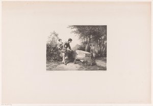 dos parejas en un parque de Herman Frederik Carel ten Kate
