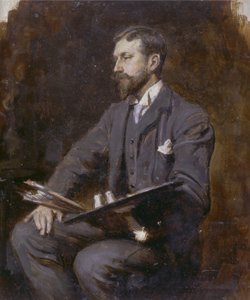 Posible autorretrato, c.1890-1900 de Herman Gustave Herkomer