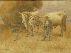 Boceto para The Harvesters de Herman Hartwich