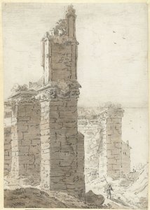 Iglesia gótica en ruinas de Herman Saftleven