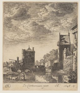 Puerta de Wittevrouwen en Utrecht de Herman Saftleven