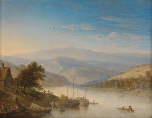 Vista del río Rin cerca de Andernach