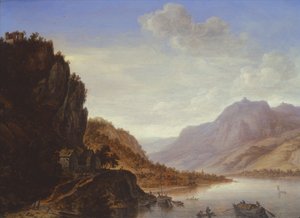 Paisaje Fluvial Montañoso de Herman the Younger Saftleven
