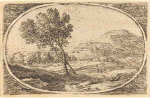 Un Paisaje con un Gran Árbol de Herman van Swanevelt