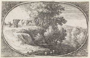 Paisaje (n.º 12 de la serie: «variae campestrum fantasiae») de Herman van Swanevelt