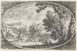 Paisaje (n.º 21 de la serie: «variae campestrum fantasiae») de Herman van Swanevelt