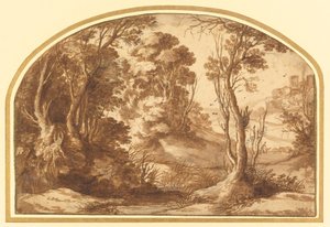Estanque al Borde de un Bosque de Herman van Swanevelt