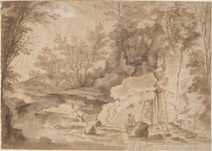 paisaje del río de Herman van Swanevelt