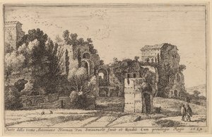 Los baños de Caracalla de Herman van Swanevelt