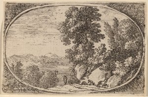 La Roca Coronada con Árboles de Herman van Swanevelt