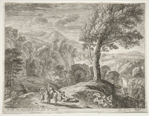 The Large Tree and the Cascade de Herman van Swanevelt
