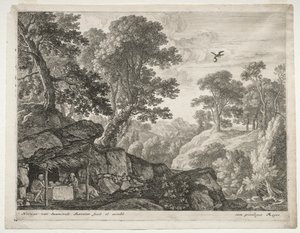The Penitents: Landscape with Sts. Paul and Anthony de Herman van Swanevelt