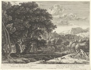 Venus y Adonis a la caza Historia de Adonis (título de la serie) de Herman van Swanevelt