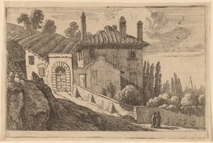 Vista de una villa italiana de Herman van Swanevelt