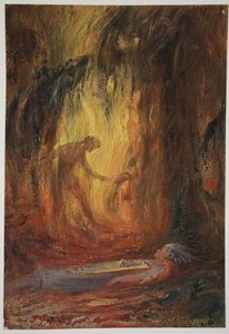 Despertar de Brunilda, 1906 de Hermann Hendrich