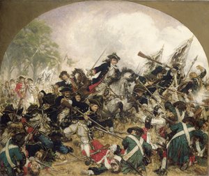 El viejo Dessauer en la batalla de Turín de Hermann Joseph Wilhelm Knackfuss